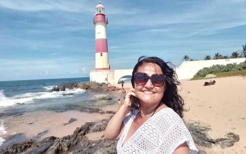 Farol na Praia de Itapuã-Salvador-Bahia